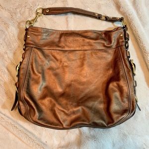 Extra Large Coach Carley Gold handbag